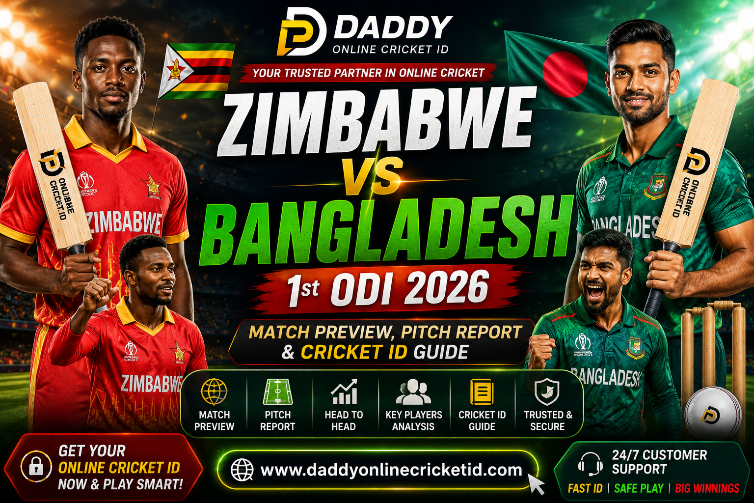 Zimbabwe vs Bangladesh Match
