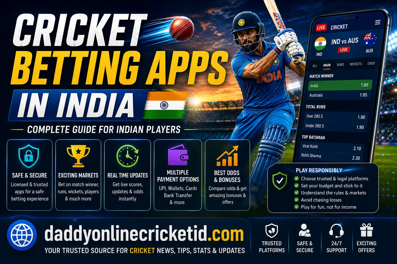 Cricket Betting Apps in India