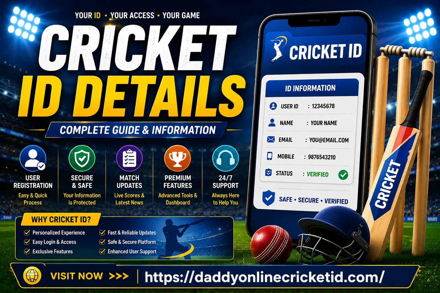 Cricket ID Details