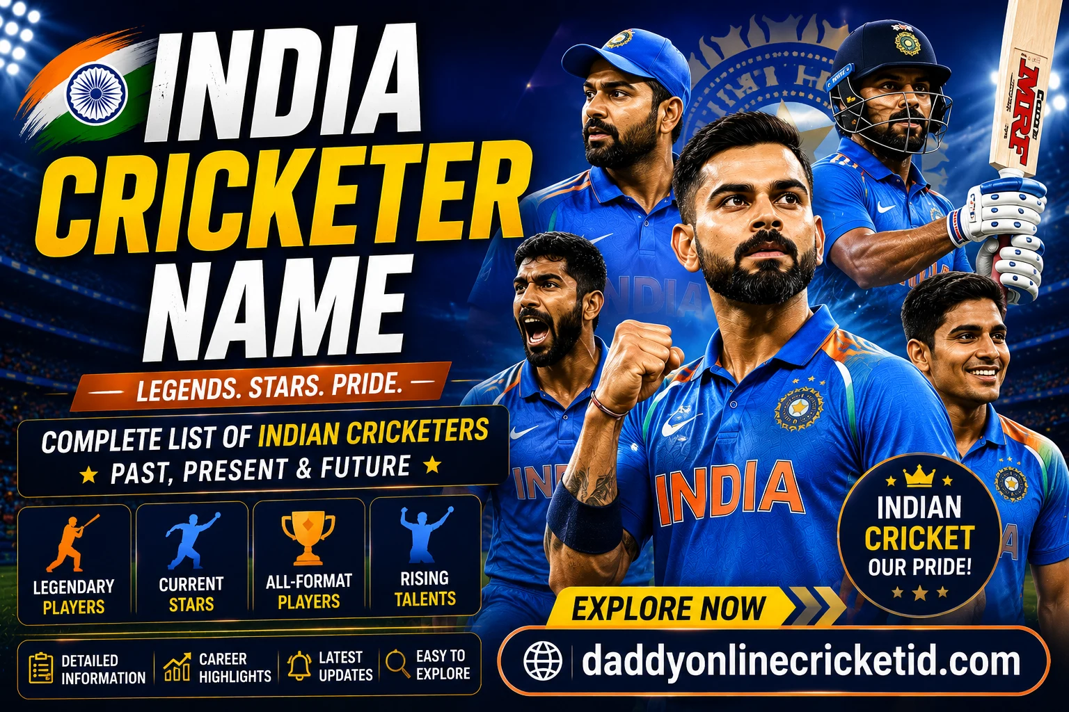 India Cricketer Name