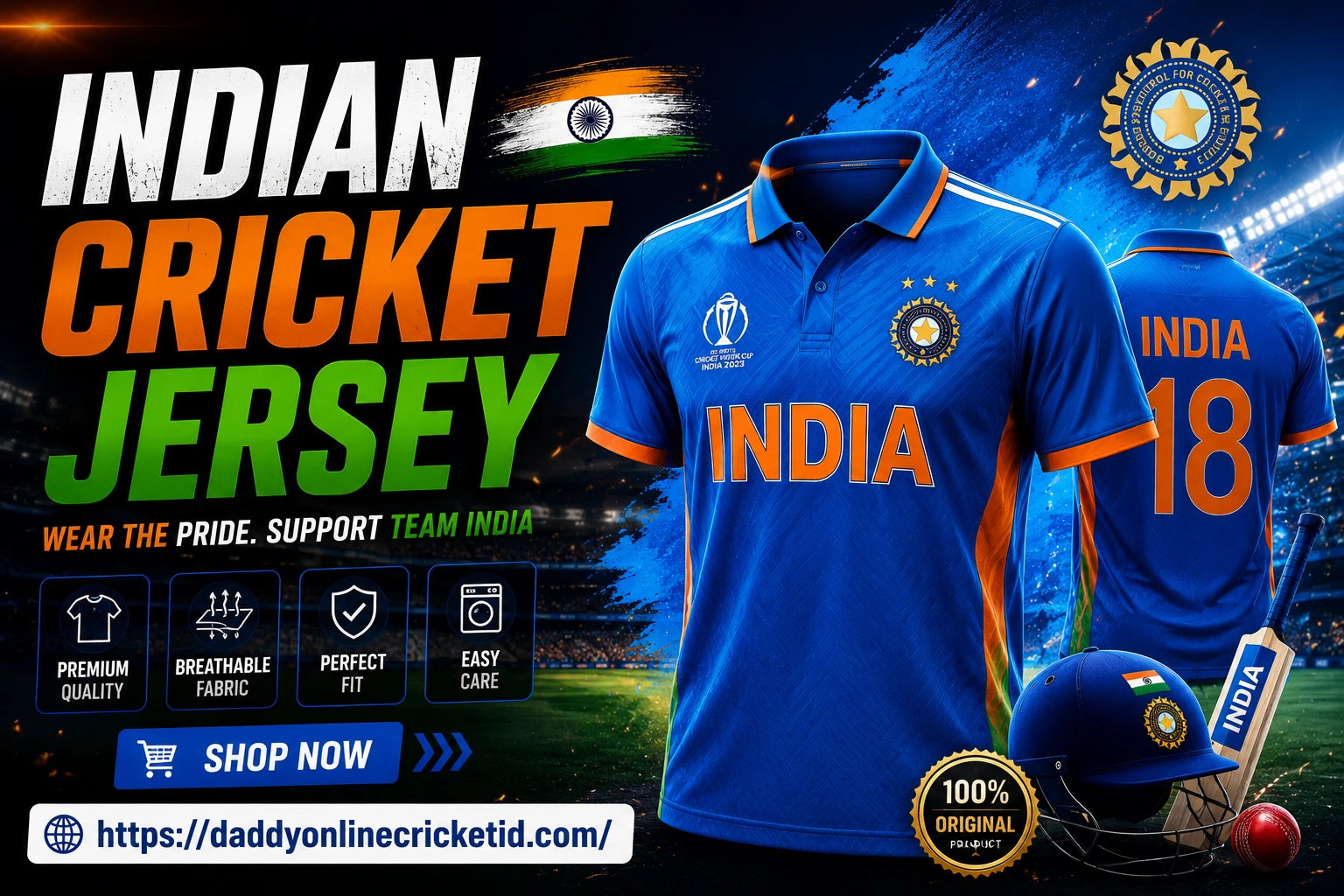 Read more about the article Indian Cricket Jersey Team India Ki Pehchaan Aur Fans Ka Pride 