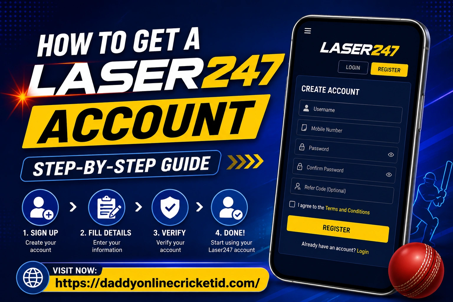 Read more about the article How to Get a Laser247 Account – Step-by-Step Guide