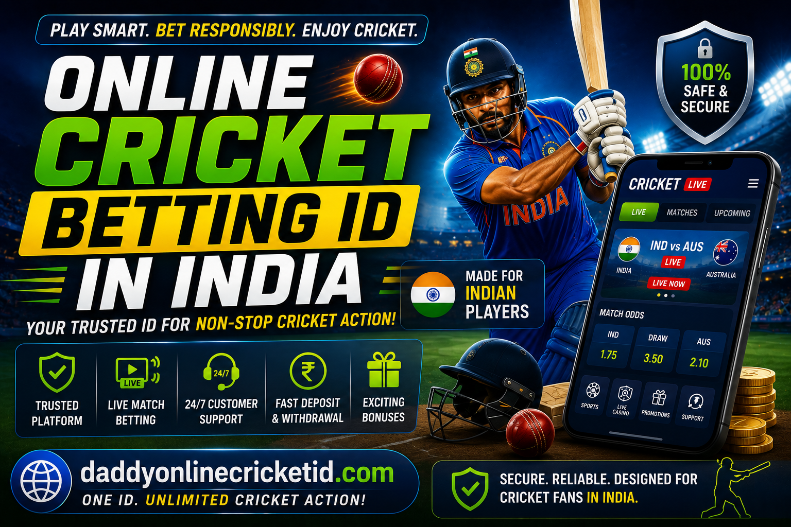 Online Cricket Betting ID in India