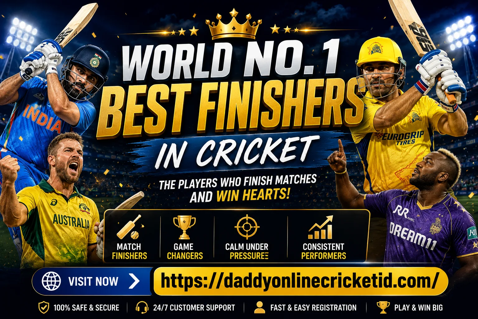 World No. 1 Best Finishers in Cricket