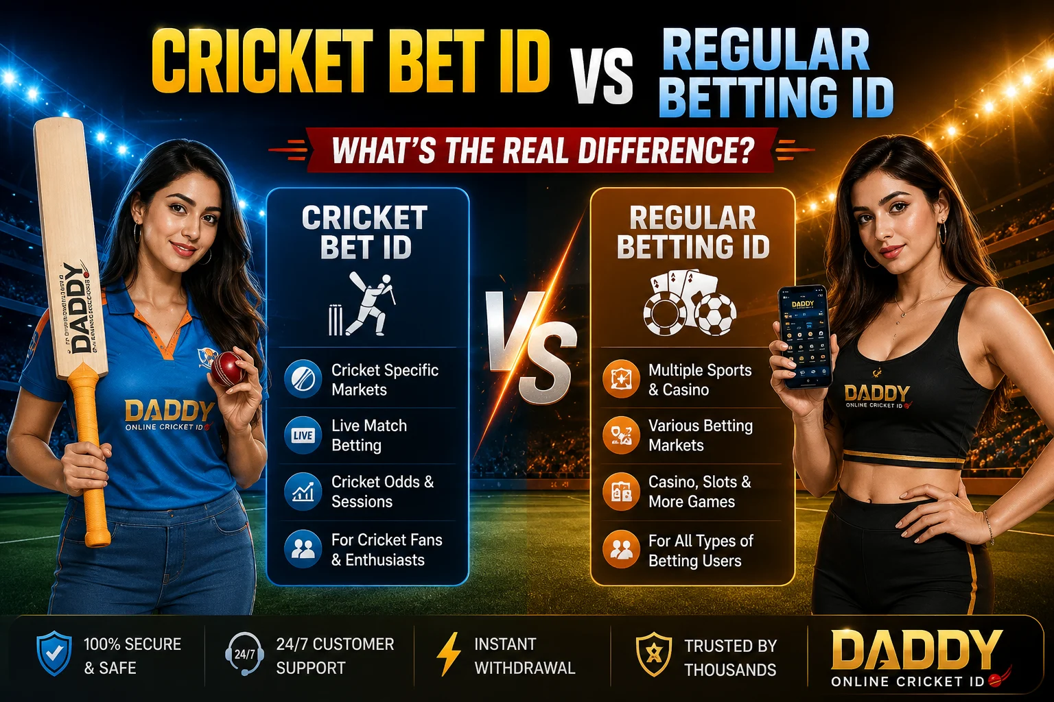 Read more about the article Cricket Bet ID vs Regular Betting ID: What’s the Real Difference?
