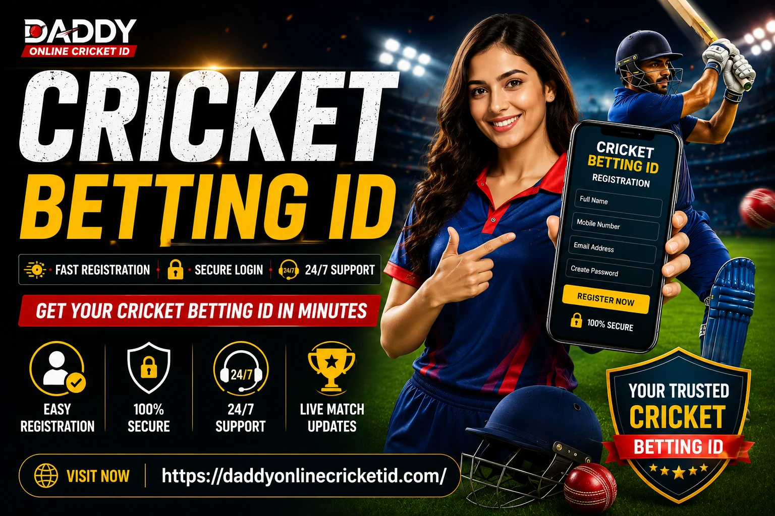 cricket betting id