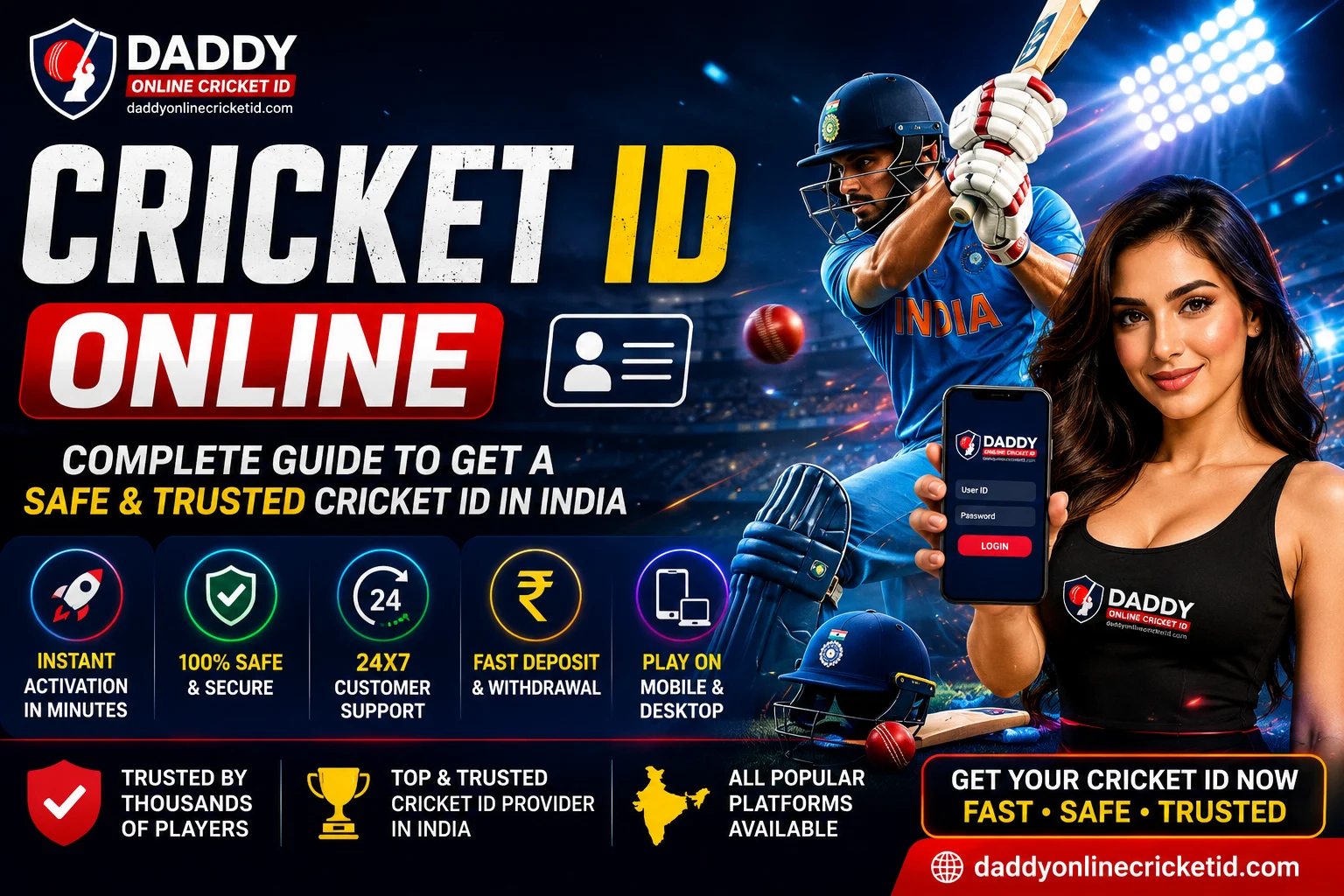 Read more about the article Cricket ID Online – Complete Guide to Get a Safe & Trusted Cricket ID in India
