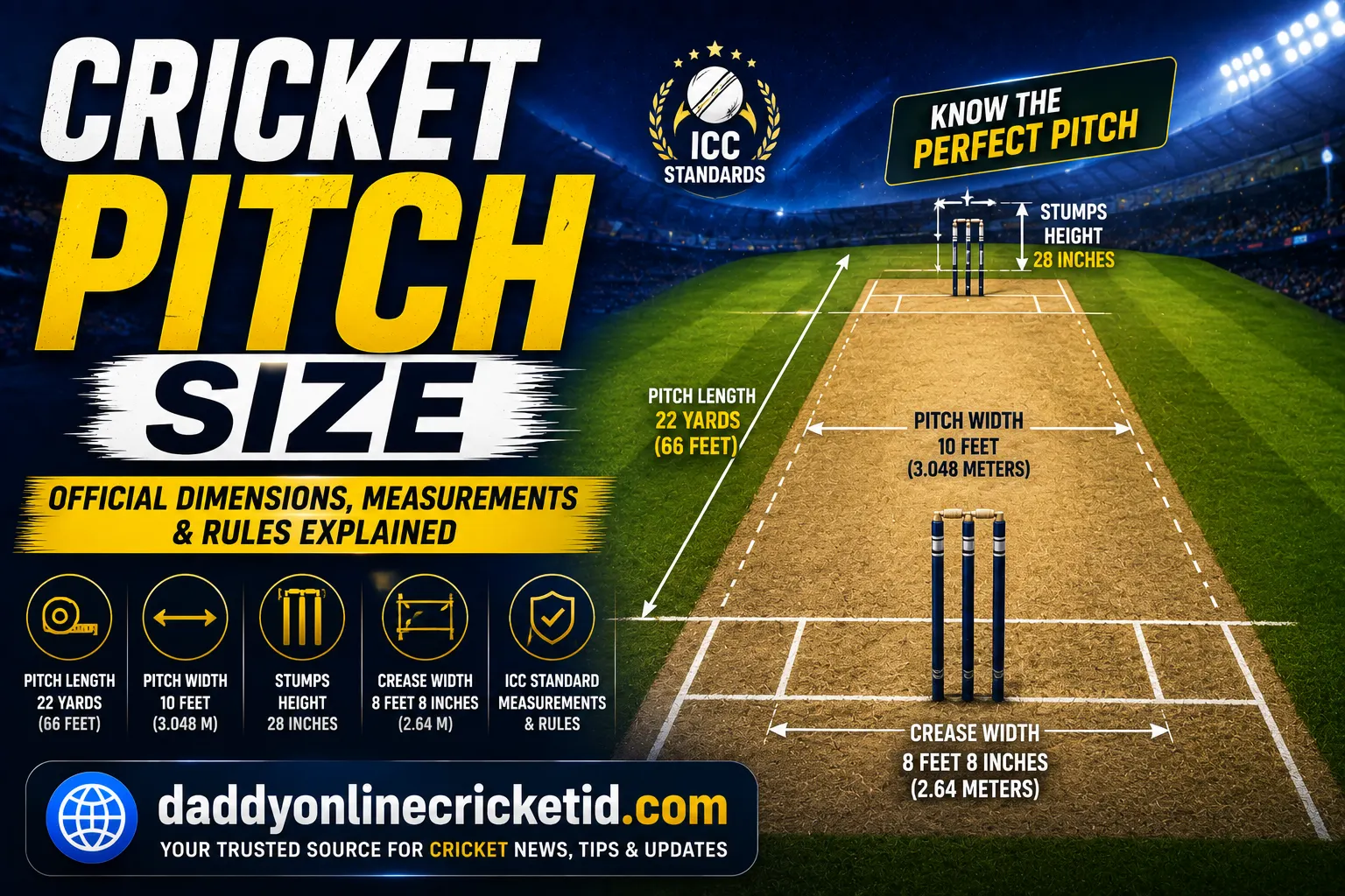 Cricket Pitch Size