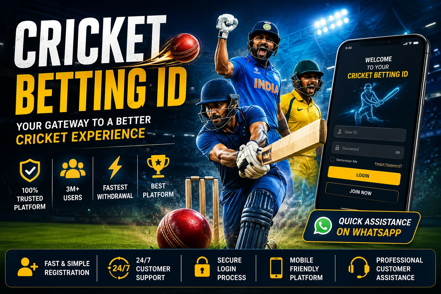 Cricket betting id