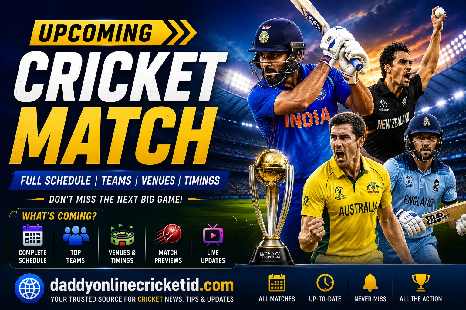 Upcoming Cricket Match